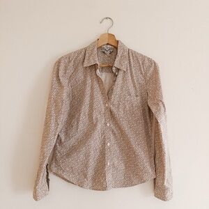 Y2K Old Navy Red Floral Button Down